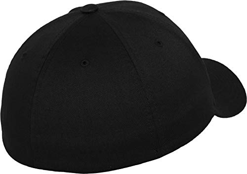 Flexfit Mütze Wooly Combed - Gorra de náutica, Color Negro, Talla DE: S/M