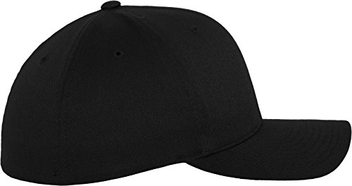 Flexfit Mütze Wooly Combed - Gorra de náutica, Color Negro, Talla DE: S/M