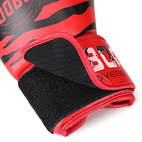 Flexzion Guantes de Boxeo de Entrenamiento para UFC, MMA, Muay Thai, Artes Marciales y Combate, Guantes Deportivos, Equipos de Ejercicio para Mujeres y Adolescentes, 10 oz (Tigre)