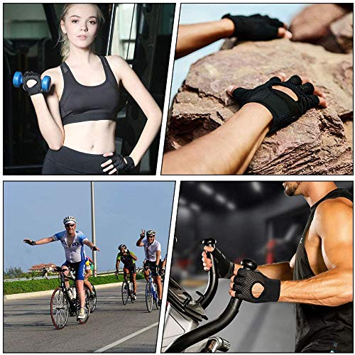 flintronic Guantes de Fitness, 1 Par Guantes Gimnasio, para Entrenamiento Cruzado, Levantamiento de Pesas, Fitness, Kettlebells, Guantes de Entrenamiento Hombres Mujeres…