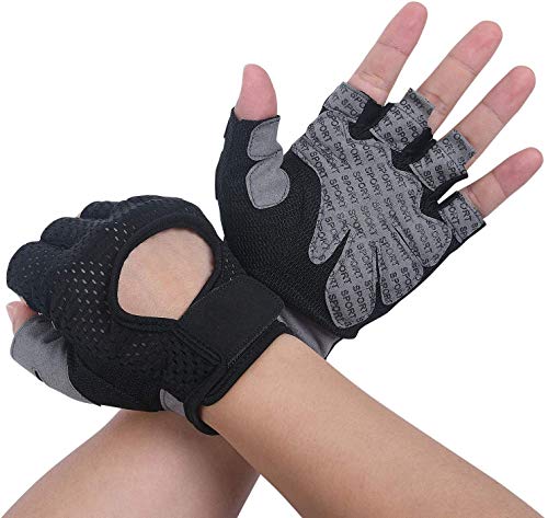 flintronic Guantes de Fitness, 1 Par Guantes Gimnasio, para Entrenamiento Cruzado, Levantamiento de Pesas, Fitness, Kettlebells, Guantes de Entrenamiento Hombres Mujeres…