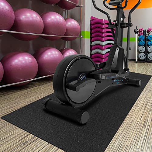 Floordirekt - Esterilla de protección para el Suelo para aparatos de Fitness, Antideslizante, amortigua el Ruido, Caliente, para Cintas de Correr, Entrenador de Rodillo de 91 x 198 cm