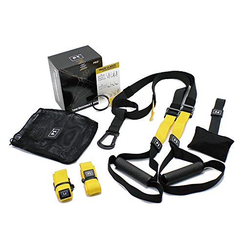 Flower Entrenamiento/Suspensión Kit Básico/Ancla De Puerta, Kit Completo De Ejercicios para Todo El Cuerpo para El Hogar Y En El Camino Fitness Trainer - Home Gym - Fitness