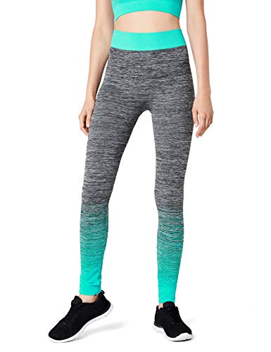 FM London Crop Top and Leggings Conjunto ropa deportiva, Turquesa (Turquoise), Talla única (Talla del fabricante: 8-14) para Mujer