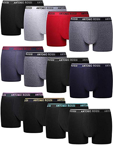 FM London HIPSTER, Calzoncillos para Hombre, Mulitcolor, X-Large, Pack of 12