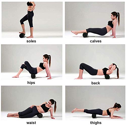 Foam Roller ,Fitness Rodillo DE Espuma,Rodillo de espuma para masaje muscular,Eléctrica Columna de yoga,Masajeador vibrante para Relajar los Múscilos Rodillos Recargable para Yoga, Deportes, Fitness