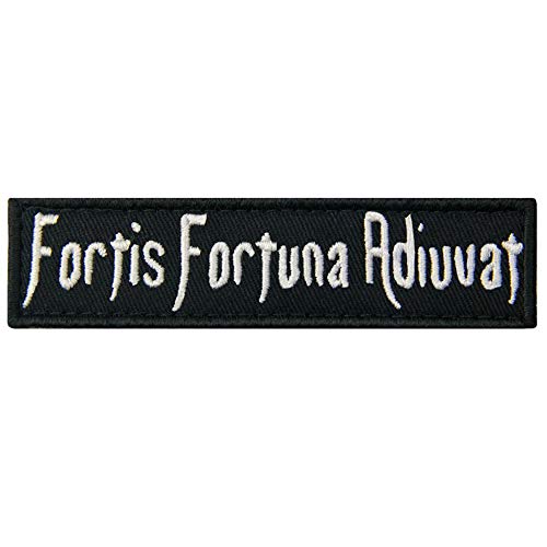 Fortis Fortuna Adiuvat La fortuna favorece a los valientes Broche Bordado de Gancho y Parche de Gancho y bucle de cierre