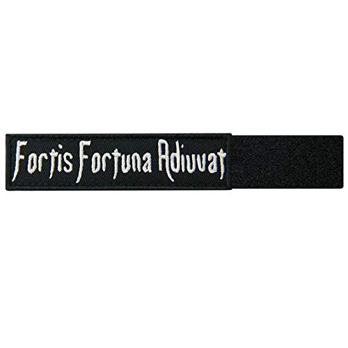 Fortis Fortuna Adiuvat La fortuna favorece a los valientes Broche Bordado de Gancho y Parche de Gancho y bucle de cierre