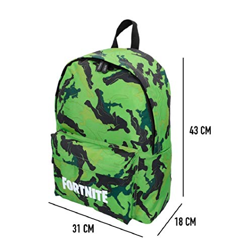 Fortnite - Mochila Camuflaje verde 31 x 43 cm (77082)