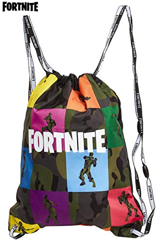 Fortnite Mochila de Cuerdas para Niños, Bolsas con Cordón para El Colegio Deportes Playa, Mochila para Gimnasio, Regalos Originales para Chicos y Chicas