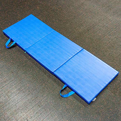 FORZA METIS Colchoneta Plegable de Gimnasia/Yoga – Esterilla Gruesa 180cm x 60cm para Pilates, Entrenamientos & Estiramientos