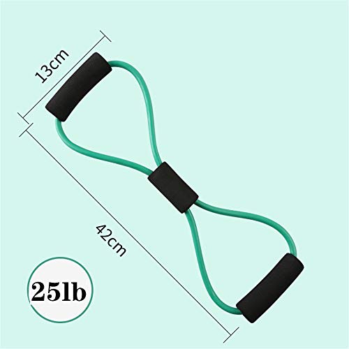 Framy 8 Palabra Resistencia Tipo De Correa En El Pecho De Fitness Tire Yoga Tubo De La Cuerda De Goma Muscular Entrenamiento Estiramiento Crossfit Equipo Elastic Band,Verde