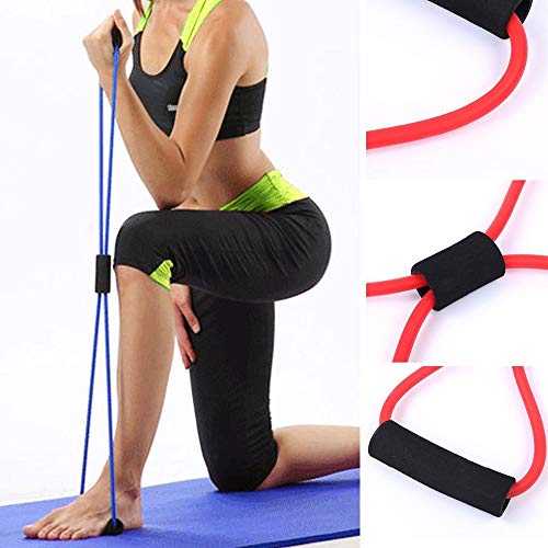 Framy 8 Palabra Resistencia Tipo De Correa En El Pecho De Fitness Tire Yoga Tubo De La Cuerda De Goma Muscular Entrenamiento Estiramiento Crossfit Equipo Elastic Band,Verde