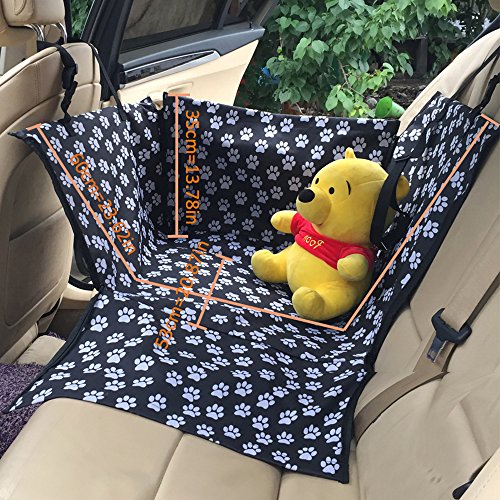 FREESOO Cubierta de Asiento Impermeable para Coche Carro Manta Funda Estilo Hamaca Protector Antideslizante Protección de Perro, Gato, Animal y Mascota, Viajes, 53*60*35CM