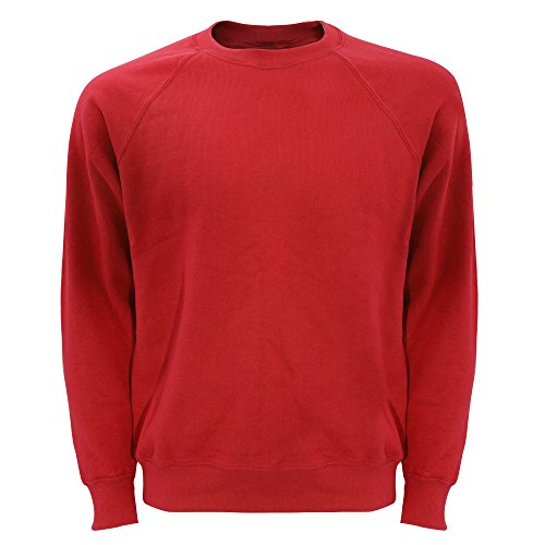Fruit Of The Loom 62-216-0, Sudadera Para Hombre, Rojo (Red), Large