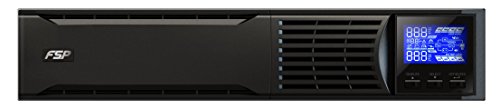 FSP Champ Rack Mount 1K, Online UPS, Sistema de alimentación ininterrumpida Doble conversión en línea, 1000 VA / 900W, 200 a 300VAC, con USB, RS-232 y ranura inteligente para interfaces adicionales