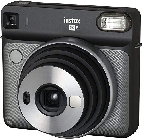Fujifilm Instax SQ6 - Cámara analógica instantánea Formato Cuadrado, Color Gris (Grafito)