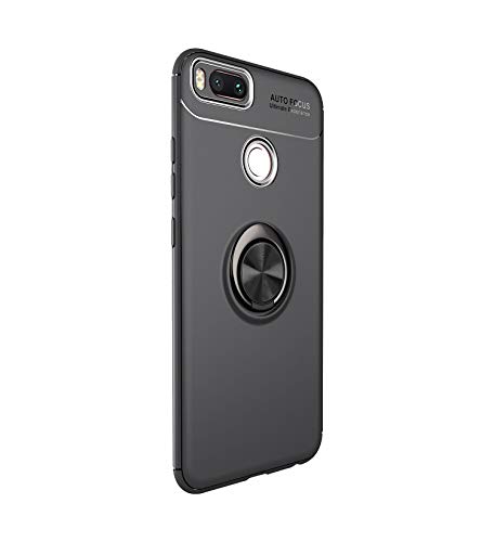 Funda Xiaomi Mi A1 Teléfono Móvil Silicona Bumper Case Funda con Anillo Giratorio de 360 Grados Rotaria Ring Holder Protectora Caso (4, Xiaomi Mi A1)