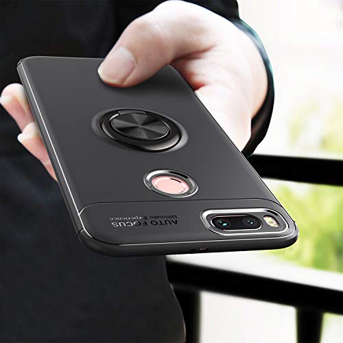 Funda Xiaomi Mi A1 Teléfono Móvil Silicona Bumper Case Funda con Anillo Giratorio de 360 Grados Rotaria Ring Holder Protectora Caso (4, Xiaomi Mi A1)