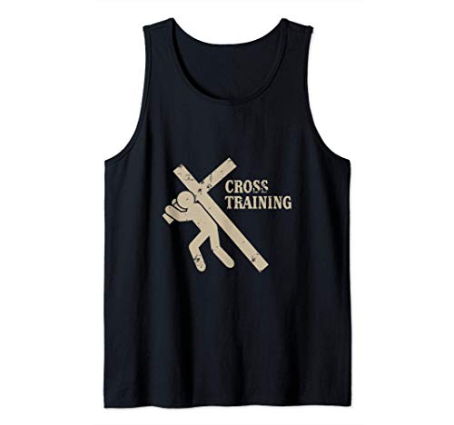Funny Cross Training Religious Weightlifting Exercise Camiseta sin Mangas