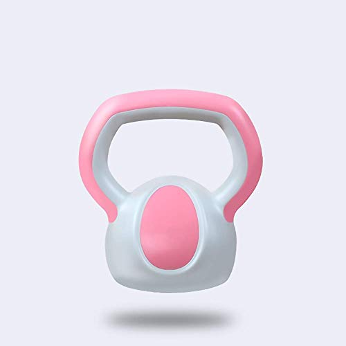 FWQAZ Pesa Rusa de Ejercicio Kettlebell 2kg, 4kg Y 6kg Ideal para Entranamiento de Musculación Crosstraining | Revestimiento de Vinilo Colores Rosa, Azul y Amarillo