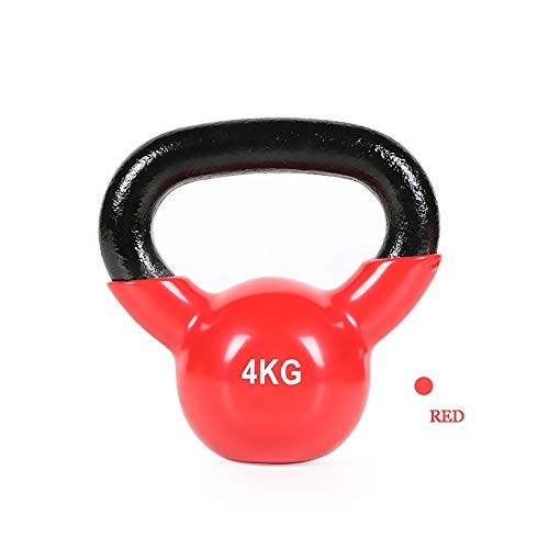 FWQAZ Pesa Rusa Kettlebell，7 Colores Pesa Rusa, Unisex Adulto,2.26-16 kg