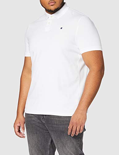 G-STAR RAW Dunda Polo S/s, Blanco (White 110), X-Large para Hombre