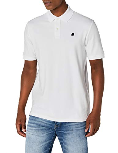 G-STAR RAW Dunda Polo S/s, Blanco (White 110), X-Large para Hombre