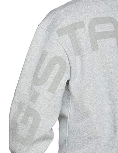 G-STAR RAW Graphic 12 STOR Sweat Sudadera, Rojo (Grey Htr 906), Medium para Hombre