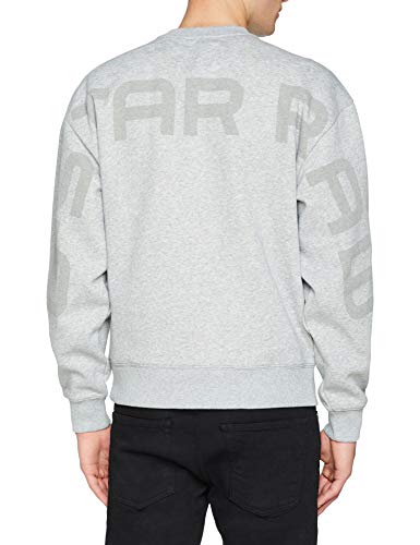 G-STAR RAW Graphic 12 STOR Sweat Sudadera, Rojo (Grey Htr 906), Medium para Hombre