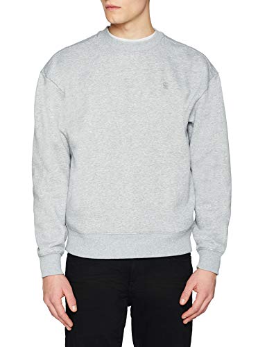 G-STAR RAW Graphic 12 STOR Sweat Sudadera, Rojo (Grey Htr 906), Medium para Hombre