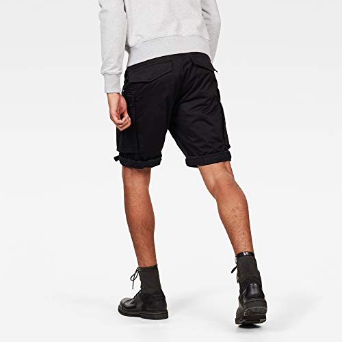 G-STAR RAW Rovic Zip Relaxed 1/2-length Shorts Pantalones Cortos, Negro (Black 990), Talla del Fabricante: 33 para Hombre