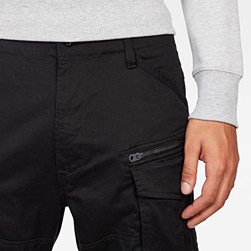 G-STAR RAW Rovic Zip Relaxed 1/2-length Shorts Pantalones Cortos, Negro (Black 990), Talla del Fabricante: 33 para Hombre