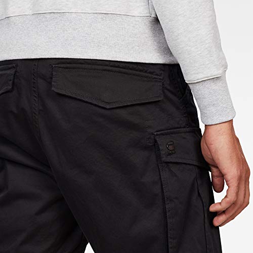 G-STAR RAW Rovic Zip Relaxed 1/2-length Shorts Pantalones Cortos, Negro (Black 990), Talla del Fabricante: 33 para Hombre