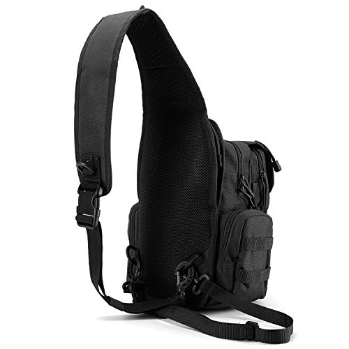 G4Free Mochila de Honda Táctica al Aire Libre Mochila de Deporte Militar Asalto Mochila de Hombro Cruzada Pequeña Mochila Pecho para Caminar Bicicleta Ciclismo Camping Senderismo Trekking