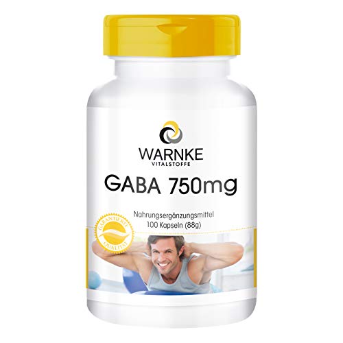 GABA 750mg – Ácido Gama – aminobutírico – Vegano – 100 Cápsulas