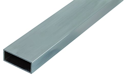 GAH-Alberts 471705 - Tubo rectangular (aluminio anodizado, 1000 x 50 x 20 mm)