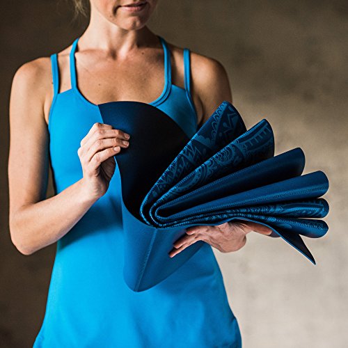 gaiam – Esterilla Plegable para Yoga, 2 mm, Azul