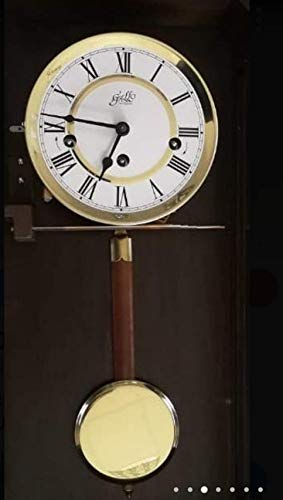 Gallo 0216EDIN50710 Regulator - Reloj de Pared clásico (Madera de Nogal)