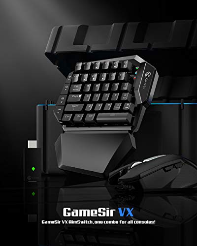 GameSir VX AimSwitch E-Sports Combo, Pack de Teclado y Ratón para Xbox One, PS4, PS3, Switch y Windows PC