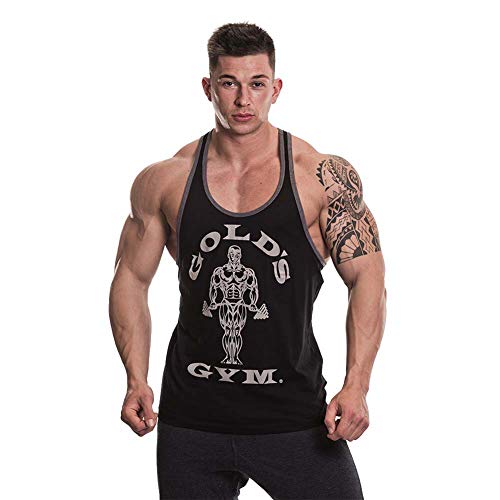 Gameworld Muscle Joe Contrast Camiseta Hombre, Negro, M