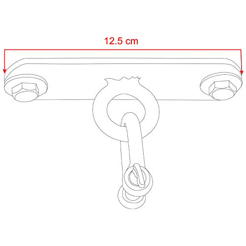 Gancho de Hierro Resistente para Montar Saco de Boxeo de AQF para MMA y Entrenamiento Gancho para Techo