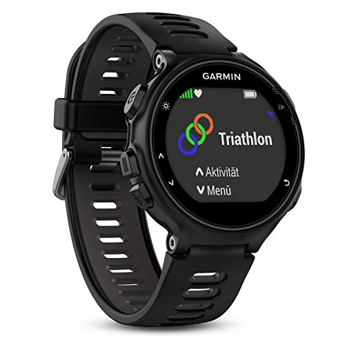 Garmin 735XT Forerunner Reloj multisport con GPS, Unisex adulto, Negro (Black/Grey), M