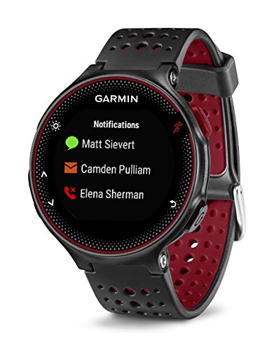 Garmin Forerunner 235 - Reloj con pulsómetro en la muñeca, Unisex, Color Negro y Rojo, Talla única (Reacondicionado)