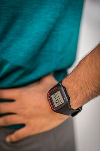 Garmin Forerunner 25 Reloj Deportivo, Negro/Rojo, L