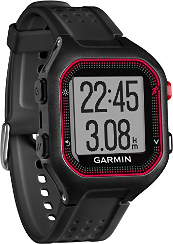 Garmin Forerunner 25 Reloj Deportivo, Negro/Rojo, L