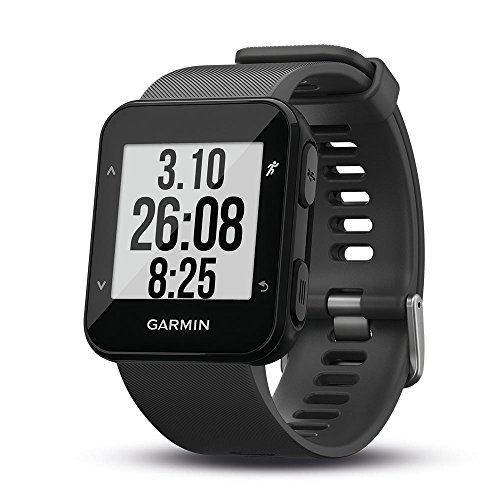 Garmin Forerunner 30 - Reloj de carrera con GPS y sensor de frecuencia cardiaca en la muñeca, Gris