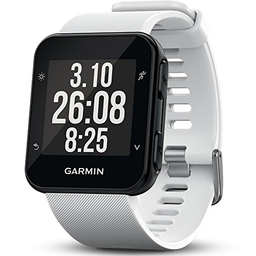 Garmin Forerunner 35 - Reloj GPS con monitor de frecuencia cardiaca en la muñeca, monitor de actividad y notificaciones inteligentes, color blanco