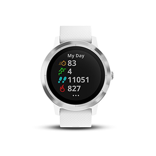 Garmin Vivoactive 3 - Smartwatch con GPS y pulso en la muñeca, Blanco, M/L