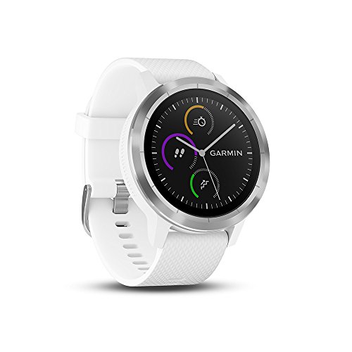 Garmin Vivoactive 3 - Smartwatch con GPS y pulso en la muñeca, Blanco, M/L